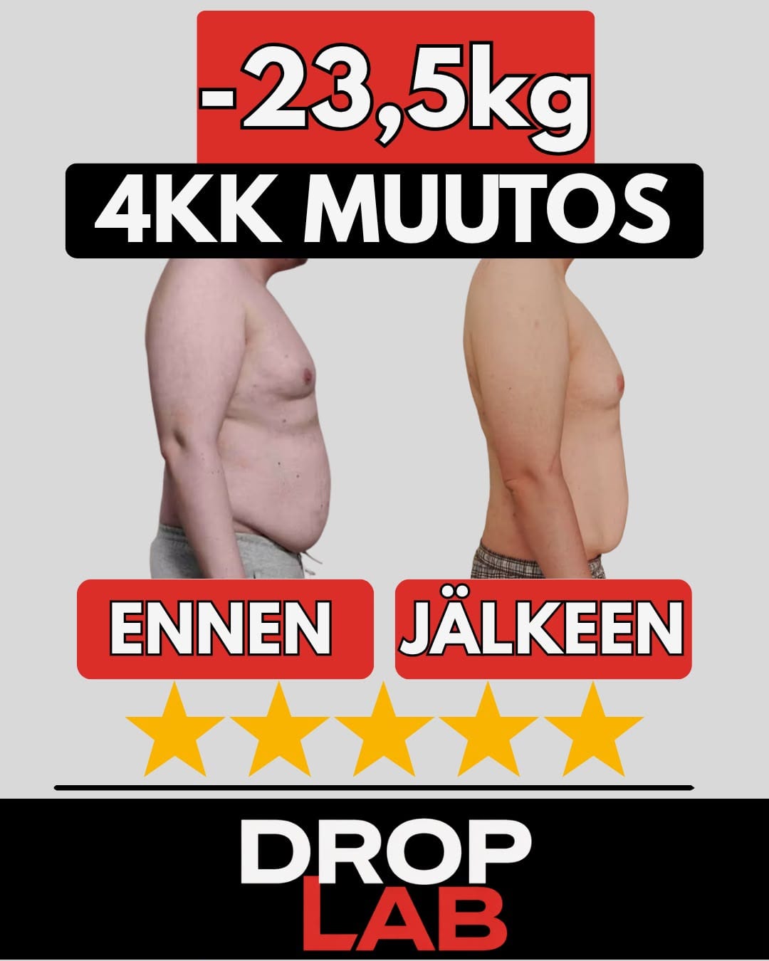 Yli 1 000 kiloa pudotettu yhdessä. 5/7